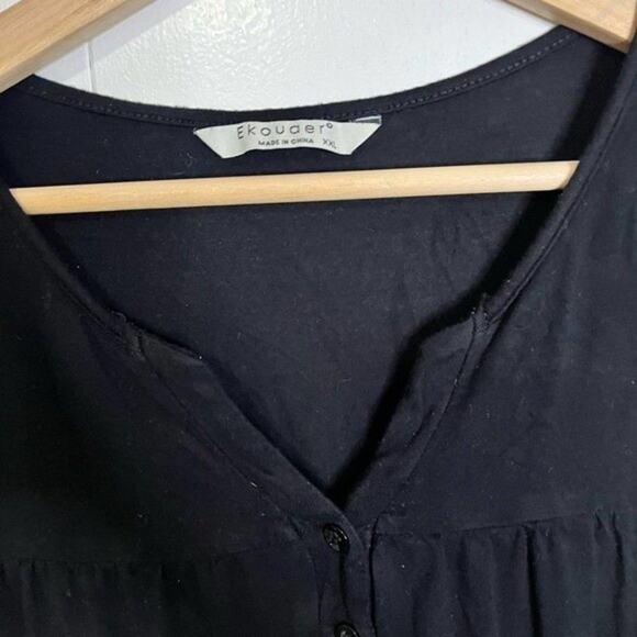 Black Nursing Tank Flowy Size XXL - Picture 2 of 5